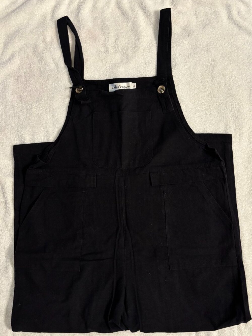 Cotton/Linen Blend  Baggy Wide Leg Overalls - Very good condition - Size M